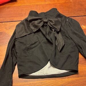 Alice + Olivia Black Bow Detail Blazer